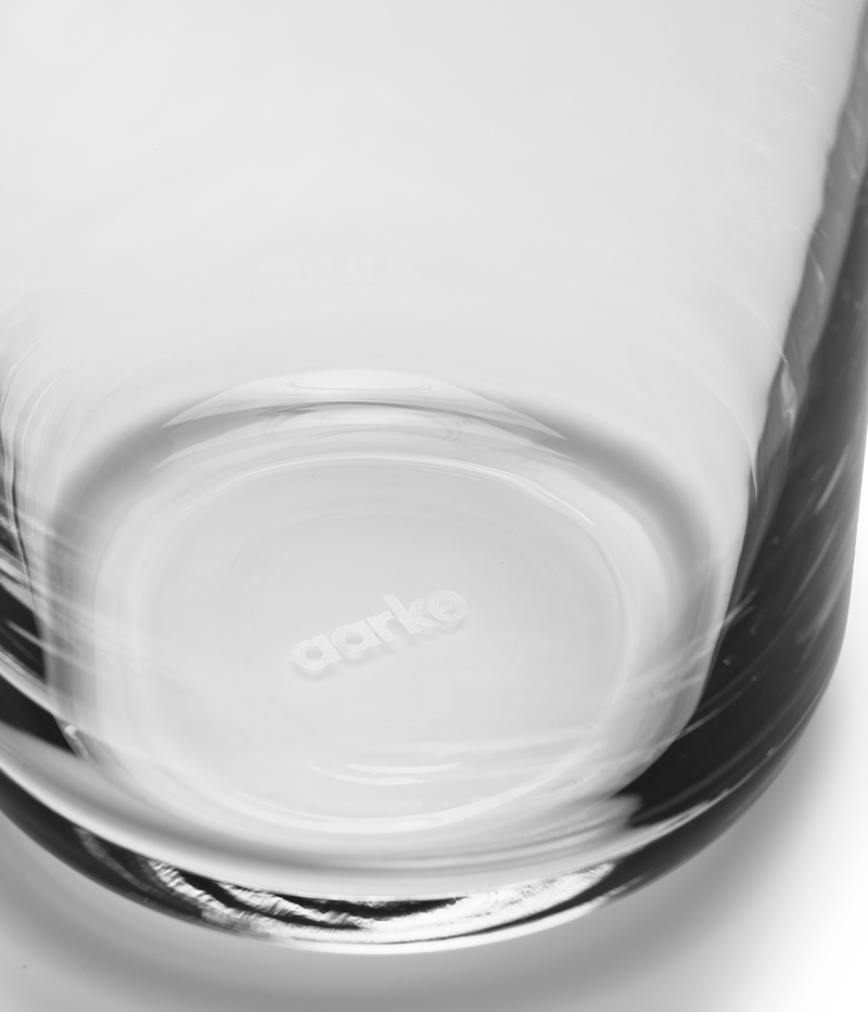 Aarke crystal glass carafe closeup image 